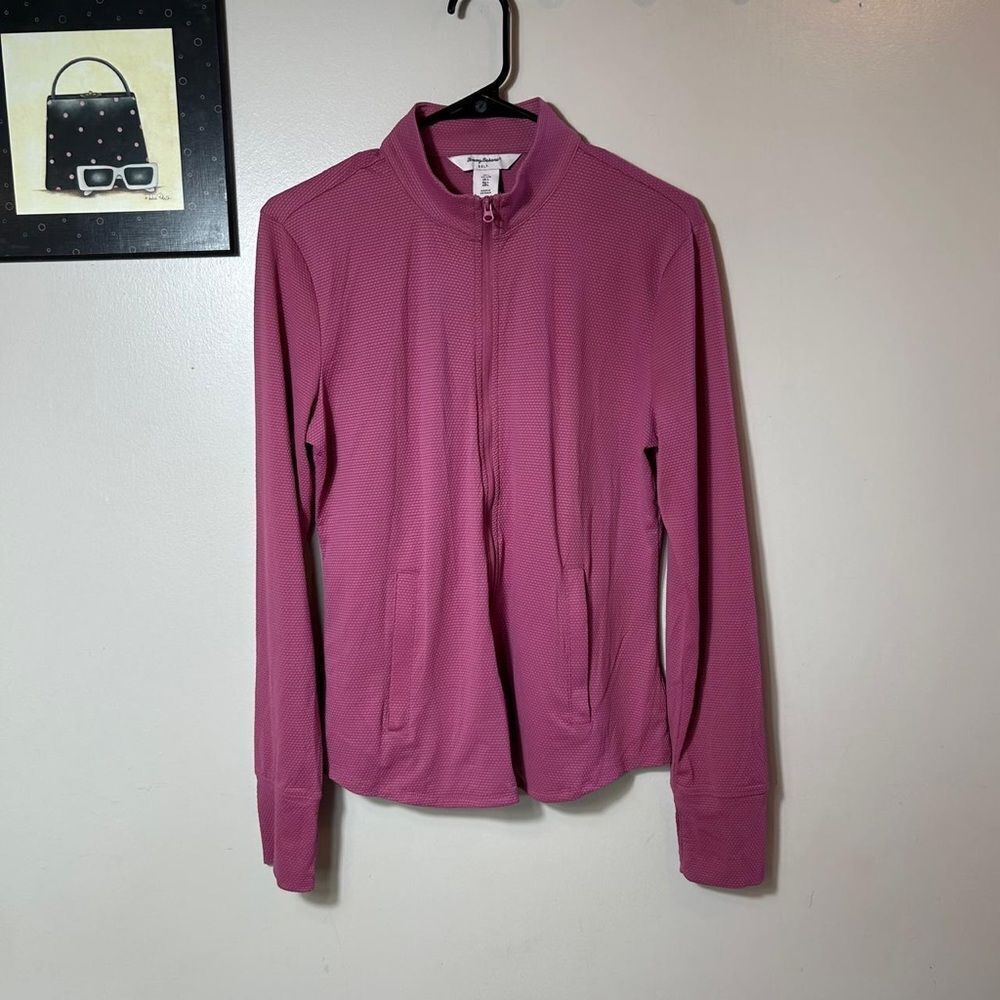 Tommy Bahama Women's Mauve Full-Zip golf Sweatshirt